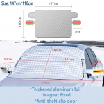 Volkswagen Tiguan L 2024 2025 2026 MK3 jaoks Auto lumikate J&auml;&auml;vastane Lumi Talvine P&auml;ikesekate Esiklaas Autode Lisatarvikud Thicker Door clamp