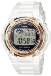 Casio Super Illuminator P&auml;ikeseenergial t&ouml;&ouml;tav Valge Baby-G BGR-3003U-7AJF Naiste Raadiojuhitav Kell,