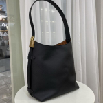 Uus naturaalsest nahast premium naiste kott luku ja hobo, &auml;mbri, &otilde;la, messengeri, k&auml;e alla kandmise v&otilde;imalusega 28cm*28cm*15cm must