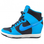 Nike Slip Resistant Abrasion Resistant High top Skateboard Shoes Women's Blue 644877-009 37.5