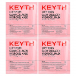 KEYTH, Lucy PDRN Glow Kollageeni H&uuml;drogeeli Ilumask, 4 Lehte, 38g (1,34 untsi) Iga