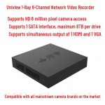 Uniview 6-kanaliline 4K NVR v&otilde;rguvideosalvesti CN pistikuga (adapter kaasas)