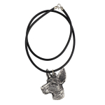Ibizan Hound, Ibizan Podenco, Ibizan Warren Hound - Necklace with dog, silver-plated pendant for dog fan, unique jewelry by Art-Dog brand