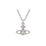 Vivienne Westwood Mayfair Classic Saturni reljeefiga ripatsiga kaelakee Naiste kaelakee H&otilde;bedane Lavendel 63020052W287 Box