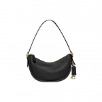 Coach Luna 27 &Uuml;hev&auml;rviline T&otilde;mblukuga Kinnisega Sisseehitatud Pandlaga Taskuga Nahast Kaenlaalune K&auml;eshoitav &Otilde;lakott Naiste kotid Must CC439-B4BK Basic Set (Bag+Dust Bag)