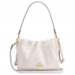 Coach Faye 22 Logoga Magnetkinnitusega Nahast Pilvekotid Naiste K&auml;ekotid Valge CT763-IMCHK Basic Set (Bag+Dust Bag)