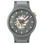 SWATCH Kvartsmehhanism 30m Veekindlus Meeste Kellad Kell 47mm L&auml;bipaistev Tihvt Bio-p&otilde;hine Materjal Kella korpus SB05M102 Skeleton Dial