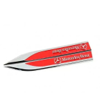 Autokleeps 2 tk 3D metallist auto poritiiva k&uuml;lgtiiva embleem m&auml;rk kleeps Mercedes Benzile Uus B/C/E klass A klass C200L GLC GLK Uus red