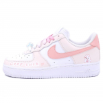 Nike Air Force 1 Slip Resistant Cushioning Abrasion Resistant Low top Skateboard Shoes Women's Pink White DD8959-100(Team25-XSC) 38