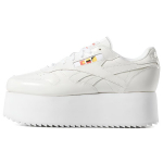 Reebok x Gigi Hadid Classic Leather Kolmekordse Platvormiga Valged Neoonpunased Mustad Naiste Tossud DV4110 EU&nbsp;39