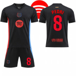 2024-25 Barcelona uus must v&otilde;&otilde;rsillevorm #9 Lewandowski #19 Yamal Jalgpallivormid XL