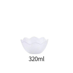 Peen lillekujuline salatikauss lauan&otilde;ud klaasist salatikauss puuviljakauss supikauss magustoidukauss praktiline k&ouml;&ouml;gin&otilde;u