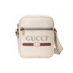 Gucci Logo Nahast Messenger Bag Beež Web Triip Kuldne Riistvara Igap&auml;evane Reisimine 523591-0QRAT-8820 Basic Set (Bag+Dust Bag) white