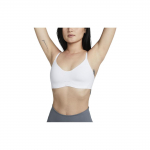 Nike Dri-FIT Alate Minimalist Madala intensiivsusega tugi Spordirinnahoidja Naistele Aluspesu Valge DM0527-100 L