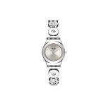 Swatch Lady seeria Kvartsliikumine &Auml;ri Minimalistlik Veekindel Kell Naiste kellad H&otilde;bedane YSS317G Silver gray