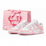 Nike Dunk Roosa Ajakirja Katvus Libisemisvastased Kulumiskindlad Madalad Vabaaja Rula Kingad Naistele FB9109-125(team315) 37.5