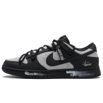 Nike Dunk Black Gray Track Low top Skateboard Shoes Unisex Black DD1391-100(Team990-) 41 black