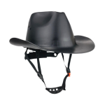 Kaitsekiiver Cowboy, Lihtsalt kasutatav, Kaasaskantav, Praktiline, 4-punktiline ratass&uuml;steemiga vedrustus, Professionaalne, ventilatsiooniavadega must