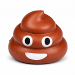 ANTBRO&reg; Pigistatav Antistress Emoji S&otilde;nnikum&auml;nguasi 7,5x7,5cm Esmaklassiline Pehme Vaht Kiire Tagasil&ouml;&ouml;giga Lastele ja T&auml;iskasvanutele valge