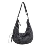 Korea lihtsad ruudulised crossbody kotid naistele Mitmek&uuml;lgne suur mahutavusega naiste &otilde;lakott Vabaaja naiste hobo kotid Totes must