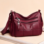 Naiste &otilde;lakotid naistele Crossbody kotid V&auml;ike pehme nahast kott Luksuslikud k&auml;ekotid Naiste kotid 30*16*24cm punane