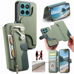T&otilde;mblukk Magnetkaardi Pesad Rahakott Nahast &Uuml;&uuml;mbris Motorola G56 G15 G75 G85 G55 G35 Edge 60 Pro 50 Fusion Flip Kott Tasku Kate Motorola Moto G04 roheline