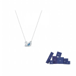 Swarovski roodiumiga kaetud, kunstkristallkivist luige kaelakeed naistele sinine F-Original brand box (color random) sinine