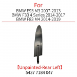 BMW E93 F33 F83 Autole Vasak / Parem Hinge Katted Katuse Kabriolett Liistude Riba Tarvik BMW M3 M4 4. Seeria 420 425 430 jaoks Rear Left Unpainted
