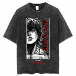 Anime Grappler Baki Hanma T-s&auml;rgid Unisex Harajuku Streetwear Mood Pestud T-s&auml;rgid 100% puuvill Suveriided Vabaaja riietus S