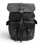 Suurep&auml;rane COACH seljakott Daypack Hudson Logo nahast embleem must nahk meeste F36811 Kasutatud