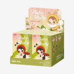POP MART Baby Molly K&auml;ru R&auml;ndamine Seeria - Vin&uuml;&uuml;l Pl&uuml;&uuml;s Ripats Pimekarp beige