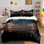 Harley-Davidson logo embleem. Voodipesukomplektid Tekikotikomplektid Tekikotid Padjap&uuml;&uuml;rid(1* Tekikott 2* Padjap&uuml;&uuml;ri (ilma tekita)) 135x200cm
