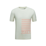 Salomon Sense Aero Ss Kiiresti kuivav Hingav &Uuml;mmarguse kaelusega T-s&auml;rk Meeste Topid Hele-J&auml;&auml;-Roheline Neoon-Punane LC2694600 M white