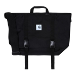 Carhartt WIP Helkurlogo Silt Suure Mahutavusega Veekindel Pol&uuml;ester Crossbody &Otilde;lakott Keskmine Unisex kotid Must CHXBGA201035O Black black