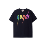GUCCI T-s&auml;rgid Meeste Must &Uuml;mmarguse kaelusega M&otilde;&otilde;dukas 616036-XJFF9-1152 XS must