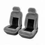 SEAMETAL Luksuslikud Autokattepuldid Kohev Istmepadi Naistele Paks Soe Talvine Universaalne Autokattepuldid 2pcs front seat hall v&auml;rv/must