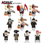 Chainsaw Man Denji Kuju Ehitusklotside Komplekt KT1067 Anime Tellised M&auml;nguasi Kotis Loov Mini Kollektsiooni Mudel