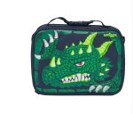 Smiggle Laste seljakott Suure mahutavusega koolikott &otilde;pilastele V&auml;litingimusteks Vabaaja Green Dragon Square Meal Bag