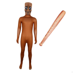 Halloweeni kost&uuml;&uuml;m Bodysuit Unisex Uudsus Romper Peole S&uuml;nnip&auml;evale Karnevalile 110cm 150cm brown