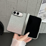 iPhone DUO 18Fold Gradient V&auml;rvi S&auml;deleva Telefonikott iPhone 18 Foldile Uus Luksuslik Hinge Kaitsekattega Bumper PC Kate iPhone Ultra roosa