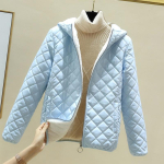 Moodne naiste puuvillane mantel Uued talvejoped L&uuml;hikese kapuutsiga paks soe jope Parkas Parka Outwear M