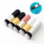 Little Fat Pier meigipintsel Beauty Tool Round Head Silver Foundation Brush BB Frost Brush kuld/must