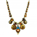 Les Tr&eacute;sors De Lily [B1405] - Collier Cr&eacute;ateur 'Cl&egrave;ves' Marron / Turquoise pruun