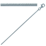 Les Tr&eacute;sors De Lily [C7440] - Bracelet Argent 'Serpent' argent&eacute; - 18 cm 1 mm h&otilde;be