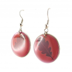 Les Tr&eacute;sors De Lily [D8257] - Boucles Cr&eacute;ateur 'Bambou' Rose Heleroosa