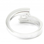 Bague Argent 'Scarlett' blanc 52 h&otilde;be