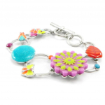 NOA [I4932] - Bracelet Cr&eacute;ateur 'Vahin&eacute;' tutti frutti mitmev&auml;rviline