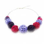 NOA [J4227] &ndash; disainerkaelakee 'Flora' lilla roosa lilla