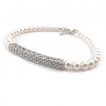 Les Tr&eacute;sors De Lily [K1058] - Bracelet Argent 'Sissi' valge