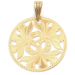 Les Tr&eacute;sors De Lily [L4358] - Pendentif Plaqu&eacute; Or 'Carmen' dor&eacute; - 25 mm kuld